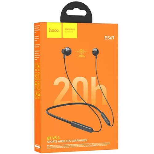 Наушники Bluetooth Hoco ES67 Perception neckband Black