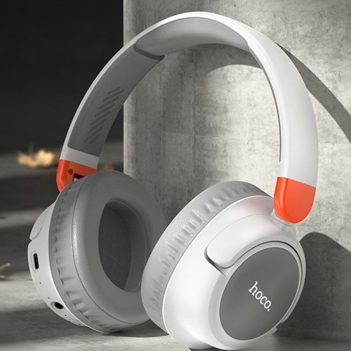 Накладні бездротові навушники Hoco W43 Adventure White