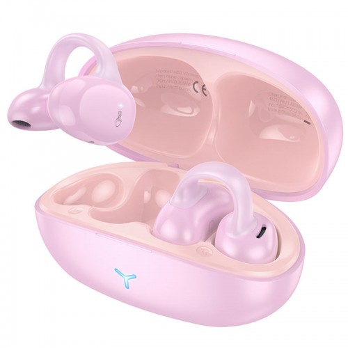 Бездротові TWS навушники Hoco EW57 Auspicious clip-on Pink
