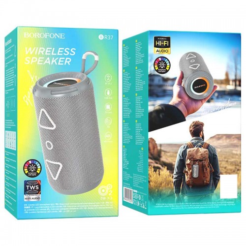 Bluetooth Колонка Borofone BR37 Noble sports Grey