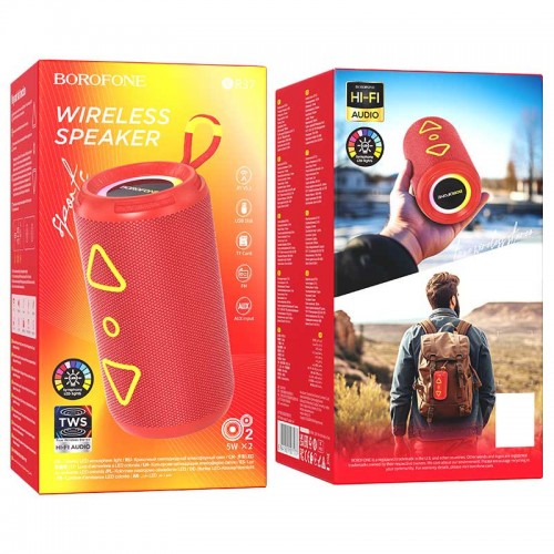 Bluetooth Колонка Borofone BR37 Noble sports Red