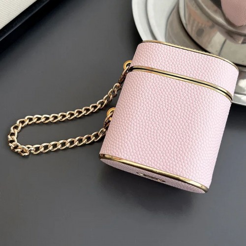 Шкіряний футляр Suitcase для навушників AirPods 1/2 Pink