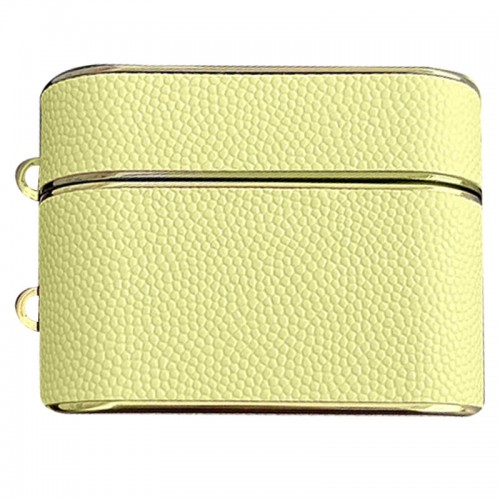 Кожаный футляр Suitcase для наушников AirPods 3 Gold