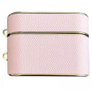 Кожаный футляр Suitcase для наушников AirPods 3 Pink
