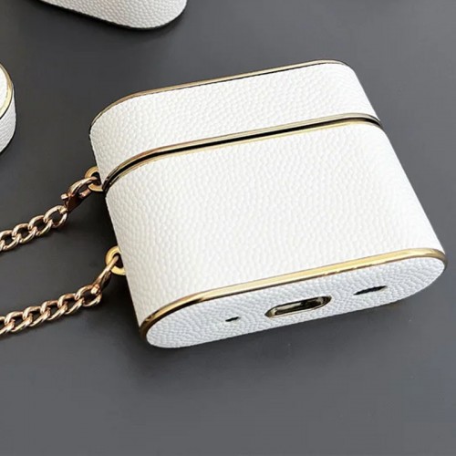 Кожаный футляр Suitcase для наушников AirPods 3 White