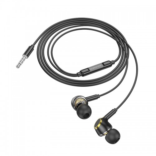 Навушники Borofone BM90 Miller universal (3.5mm/1.2m) Black