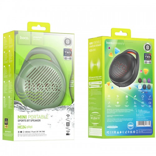 Bluetooth Колонка Hoco HC24 Hearty sports Green