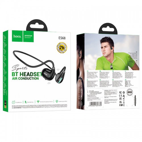 Наушники Bluetooth Hoco ES68 Musical air conduction Obsidian Black