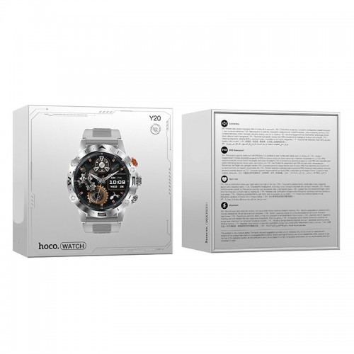 Смарт-часы Hoco Smart Watch Y20 Silver