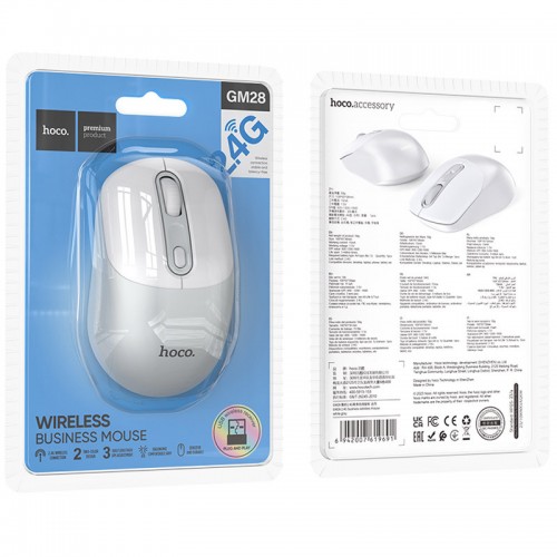 Мышь Hoco GM28 2.4G White
