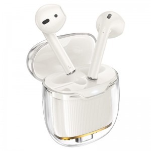 Беспроводные TWS наушники Hoco EW52 Lilly Milky White
