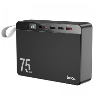 Power Bank Hoco J94 Overlord 22.5W 75000 mAh Black
