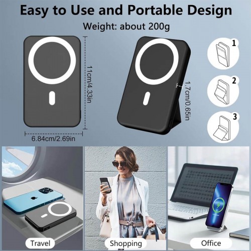 Power Bank JJT-A27-1 PD20W+QC 22.5W с БЗУ 10000 mAh Black