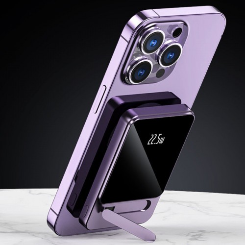 Power Bank JJT-A77 PD20W+QC 22.5W с БЗУ 10000 mAh Purple