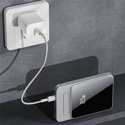 Power Bank JJT-A77 PD20W+QC 22.5W с БЗУ 10000 mAh Silver
