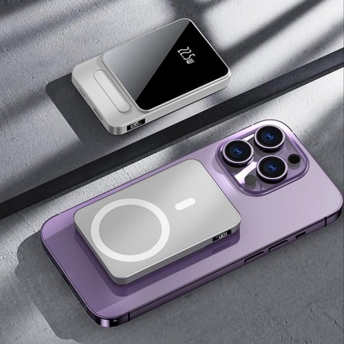 Power Bank JJT-A77 PD20W+QC 22.5W с БЗУ 10000 mAh Silver