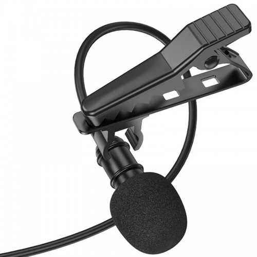 Микрофон петличный Borofone BFK11 Elegant lavalier Lightning (2m) (Black)