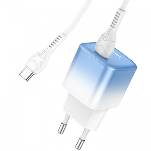 МЗП HOCO C101A PD20W (1C) + Type-C to Type-C Ice Blue