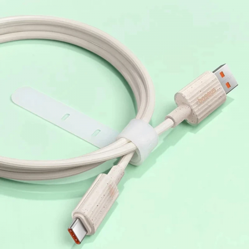 Дата кабель Baseus Habitat Series Fast Charging USB to Type-C 100W (1m) (P10360203421) Wheat Pink