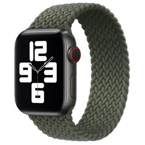 Ремешок Braided Solo Loop (AAA) для Apple Watch 42/44/45/46/49mm 145mm Green