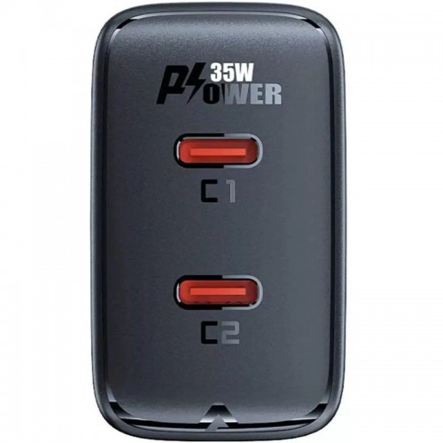 СЗУ Acefast A49 PD35W GaN (USB-C+USB-C) dual port Black