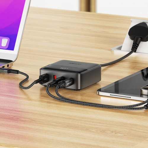СЗУ Acefast Z6 PD65W GaN (2*USB-C+2*USB-A) Black