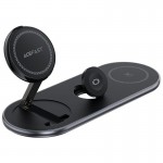 БЗУ Acefast E19 Qi2 desktop 3-in-1 Black