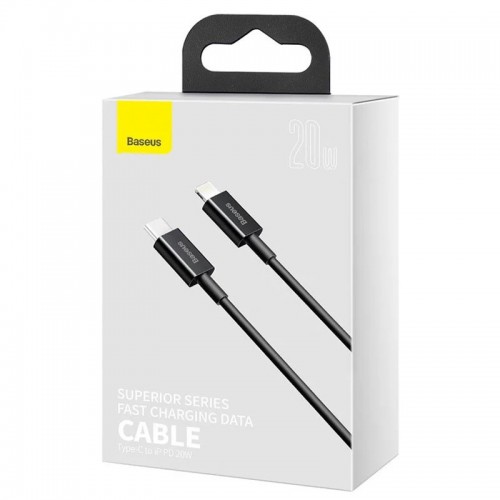 Дата кабель Baseus Superior Series Fast Charging Type-C to Lightning PD 20W (1m) (CATLYS-A) Black