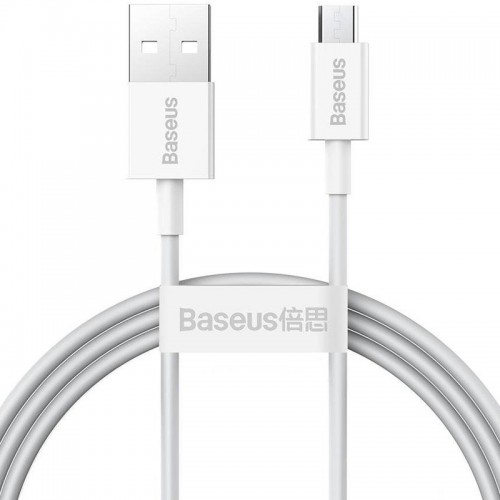Дата кабель Baseus Superior Series Fast Charging MicroUSB Cable 2A (1m) (CAMYS) White