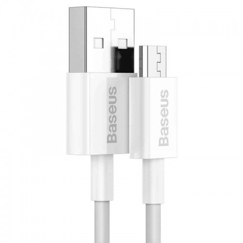 Дата кабель Baseus Superior Series Fast Charging MicroUSB Cable 2A (1m) (CAMYS) White