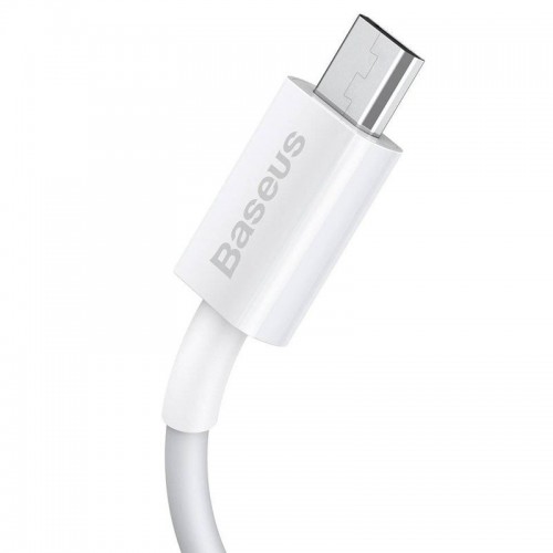 Дата кабель Baseus Superior Series Fast Charging MicroUSB Cable 2A (1m) (CAMYS) White