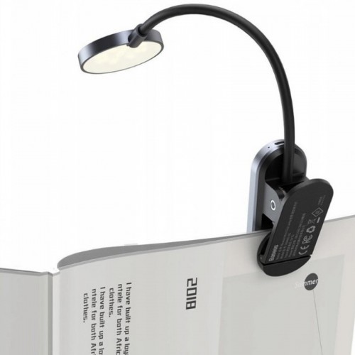 Лампа Baseus Comfort Reading Mini Clip Lamp (DGRAD-0) Dark Grey