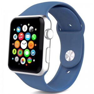 Силиконовый ремешок для Apple Watch 42/44/45/46/49mm Midnight blue