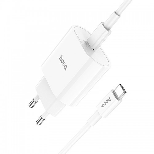 МЗП Hoco C94A Metro PD20W (1C) + Type-C to Type-C White