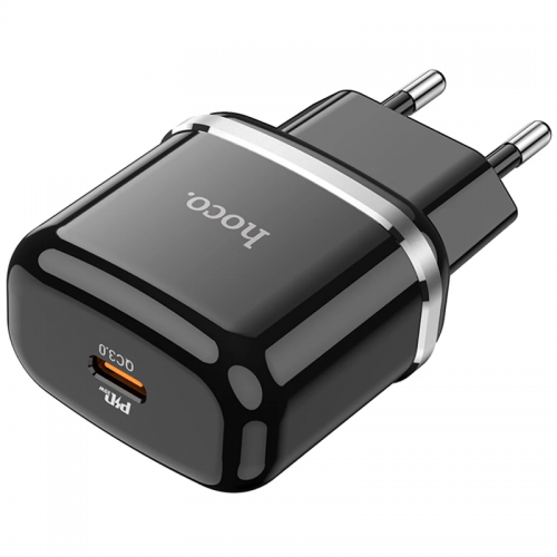 Сетевое зарядное устройство Hoco N24 Victorius PD20W (1USB-C) Black
