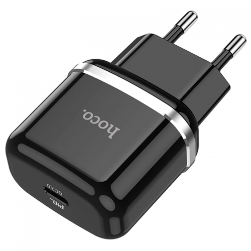 Сетевое зарядное устройство Hoco N24 Victorius PD20W (1USB-C) Black