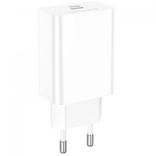 Мережевий зарядний пристрій Borofone BA21A Pro Long journey PD20W (1USB-C) White