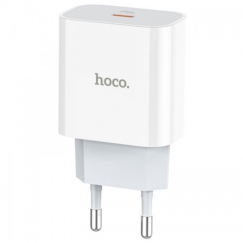 Сетевое зарядное устройство Hoco C76A Plus Speed source PD20W charger (EU) White