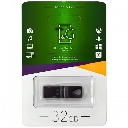 Флеш-драйв USB 3.0 Flash Drive T&G 117 Metal Series 32GB Black