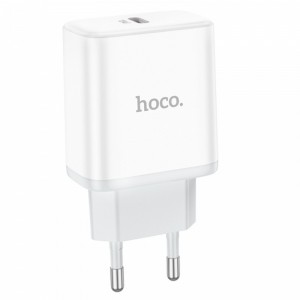 Сетевое зарядное устройство Hoco C104A PD20W Type-C White