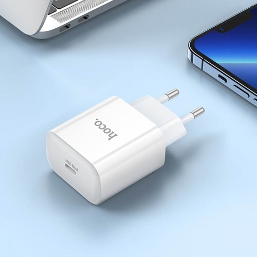 Сетевое зарядное устройство Hoco C76A Pro Majestic PD30W (1C) WHite