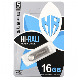Флеш накопитель USB 3.0 Hi-Rali Shuttle 16 GB Silver