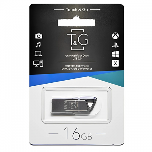 Флеш-драйв USB 3.0 Flash Drive T&G 114 Metal Series 16GB Black