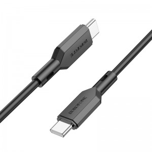 Дата кабель Borofone BX70 Type-C to Type-C 60W (1m) Black