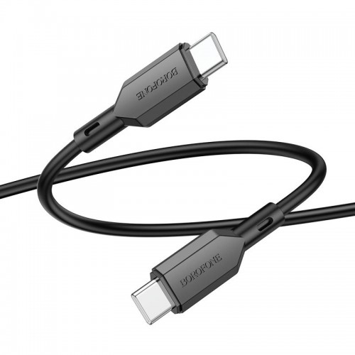 Дата кабель Borofone BX70 Type-C to Type-C 60W (1m) Black