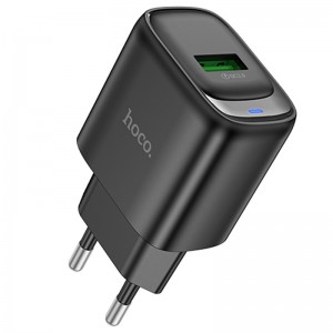 Сетевое зарядное устройство Hoco C140A Smart QC3.0 (1USB/3A) Black
