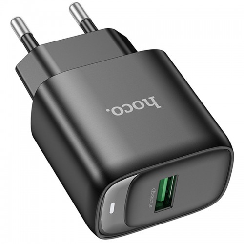 Сетевое зарядное устройство Hoco C140A Smart QC3.0 (1USB/3A) Black