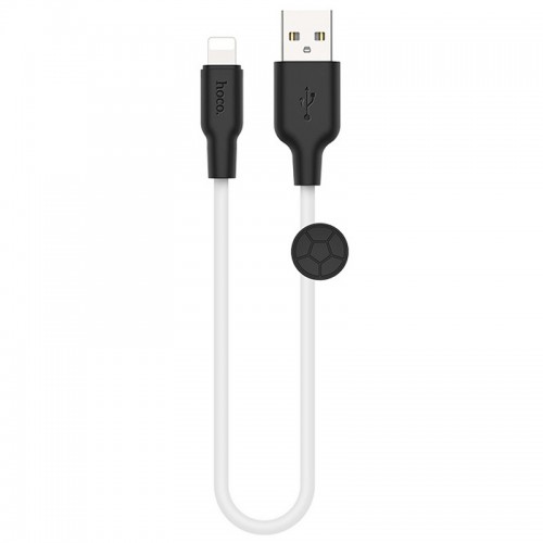 Дата кабель Hoco X21 Plus Silicone Lightning Cable (0.25m) White