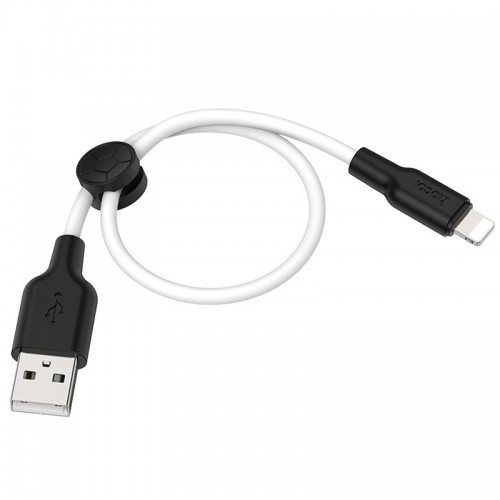Дата кабель Hoco X21 Plus Silicone Lightning Cable (0.25m) White
