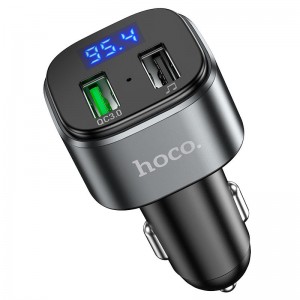 АЗУ FM модулятор HOCO E67 QC3.0 Black